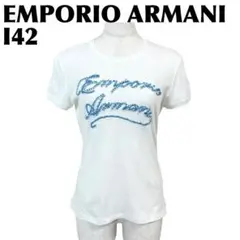 【美品】 EMPORIO ARMANI 半袖Ｔシャツ I42 ホワイト 立体ロゴのサムネイル