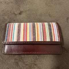 COOPER WEST ストライプ レザーキーケース☺︎