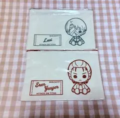 進撃の巨人 プラッピーポーチ リヴァイ エレン