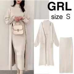 GRL リブニットトップス×タイトスカートセット