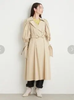 【美品】リリーブラウン タックトレンチコート