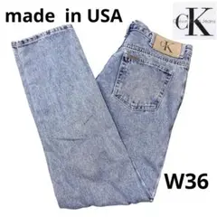 USA製 90'sカルバンクライン CKジーンズ W36 デニム 古着　y2kのサムネイル