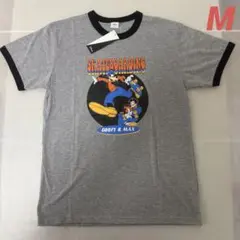 新品 ディズニー グーフィー&マックスMリンガーTシャツ 半袖Tシャツ グレーのサムネイル
