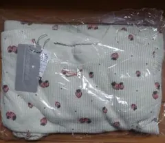 ampersand 120サイズ 花柄リブ編み長袖パジャマ（未使用）