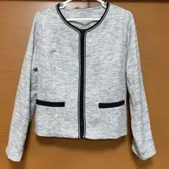 美品　レディース　ノーカラージャケット