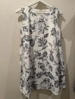 MERCURYDUO フラワープリント ノースリーブワンピース S