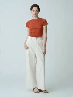 RonHerman wide workpants カーキ