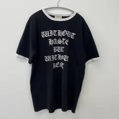FORSOMEONE リンガーTシャツ 黒 ブラック 両面プリントのサムネイル