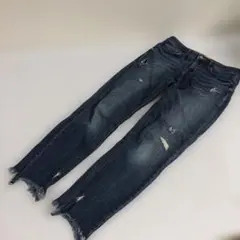 ZARA WOMAN ザラウーマン　ダメージデニムパンツ　スキニーパンツ　36