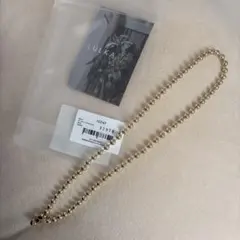 LULKA ボールチェーンネックレス ゴールド