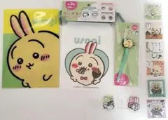 ちいかわ　うさぎ　クリアファイル　ソフト巾着　ケーブルタイ　おまけ付き