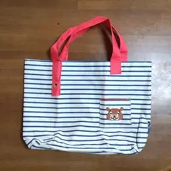 レピ丸×LOWRYS FARM ボーダー柄トートバッグ