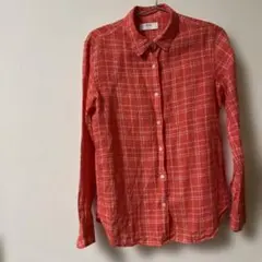 麻100%長袖シャツ