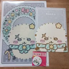 【ラッコ　3点セット】クリアファイル＆ノート＆缶ミラー セブンイレブン ちいかわ