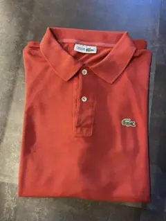 LACOSTE ラコステ 半袖ポロシャツ 鹿の子 フレラコ　フランス製　赤　６