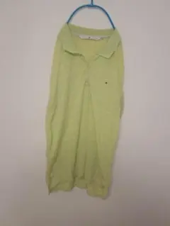#125 tommy HILFIGER ポロシャツ　Ｍ　黄緑