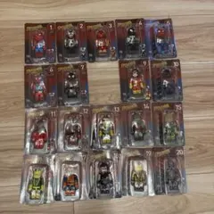 ベアブリック 100% / スパイダーマン・ヴェノム　ハッピーくじ　19体セット