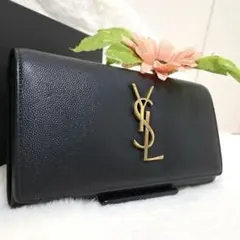 ✨極美品　付属品完備✨サンローラン　長財布　二つ折り　カサンドラ　キャビアスキンのサムネイル