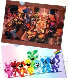 ポピープレイタイム　クリアファイル2枚セット　全員集合