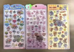 うるちゅる•プチドロップステッカー パワパフ•エスターバニー•トム&ジェリー
