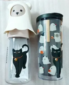 スターバックス】ハロウィンタンブラー キャット＋リユーザブルカップ 