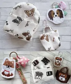 みー様 リクエスト 3点 ハンドメイド　刺繍　キーホルダー　柴犬