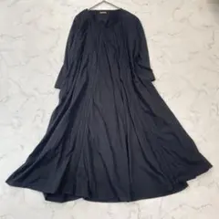 希少　KAPITAL キャピタル　リネンアリメトリーワンピース　黒 希少 KAPITAL キャピタル リネンアリメトリーワンピース 黒