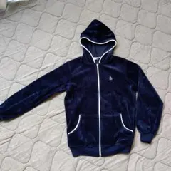 ネイビー パーカー フード付き