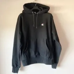 Champion リバースウィーブ ブラック パーカー Sサイズ