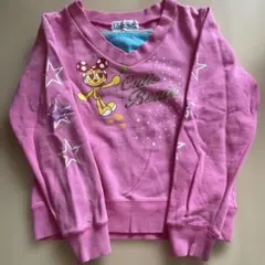 K.L.C. ピンク Vネック トレーナー 130cm