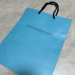 TOMORROWLAND ショッパー 紙袋　青 大
