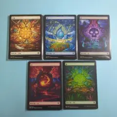 MTG フルアート基本地形5種38枚 DMU 日本語 団結のドミナリア