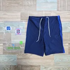 【新品】大塚ユニフォーム 水着 股下セミミドル型 L ネイビー