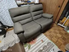 電動リクライニングソファ 2人掛け ブラウンNITORI　ソファー　直接取引希望