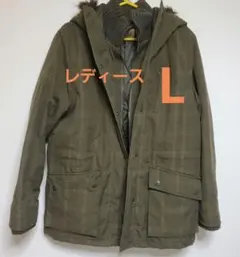 レディース Lサイズ チェック柄 ジャンパー