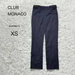 【CLUB MONACO】ストレートパンツ 【XS】 紺 スラックス ネイビー