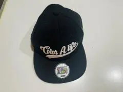 AAA Color A life スナップバックキャップ ブラック