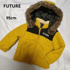 FUTURE イエロー フード付きダウンコート