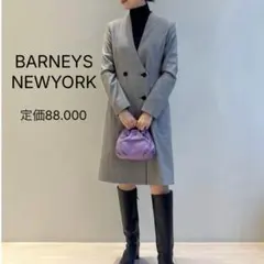 美品◎バーニーズニューヨーク　千鳥格子柄ジャケットドレス　ワンピース S