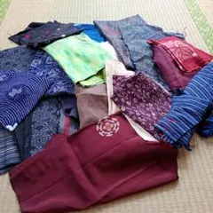 着物　古布ハギレ　まとめ売り　素材色々　和小物に