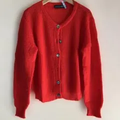 赤カーディガン