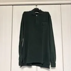 ALBERTO ASPESI ダークグリーン 長袖ポロシャツ M