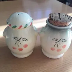 廃盤品 レア マニー アンティークチェリー キャニスター ソルト&ペーパー 新品 廃盤品 レア マニー アンティークチェリー キャニスター ソルト