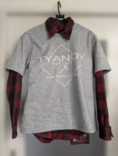 ティアンディ TYANDY ボードウェア　チェックシャツと半袖シャツ メンズS