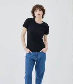PETIT BATEAU クルーネックTシャツ 黒のサムネイル