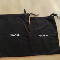 CHANEL 保存袋 巾着袋 ブラック2枚