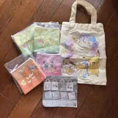 ポケモンガチャガチャ 5点セット ポーチ トートバッグ