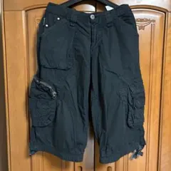 ARMANI JEANS ブラック カーゴハーフパンツ EU44のサムネイル