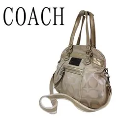人気　コーチ　ハンドバッグ　ショルダーストラップ　2way 肩掛け　斜め掛け