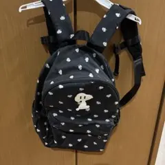 スヌーピー キッズ リュック 블랙